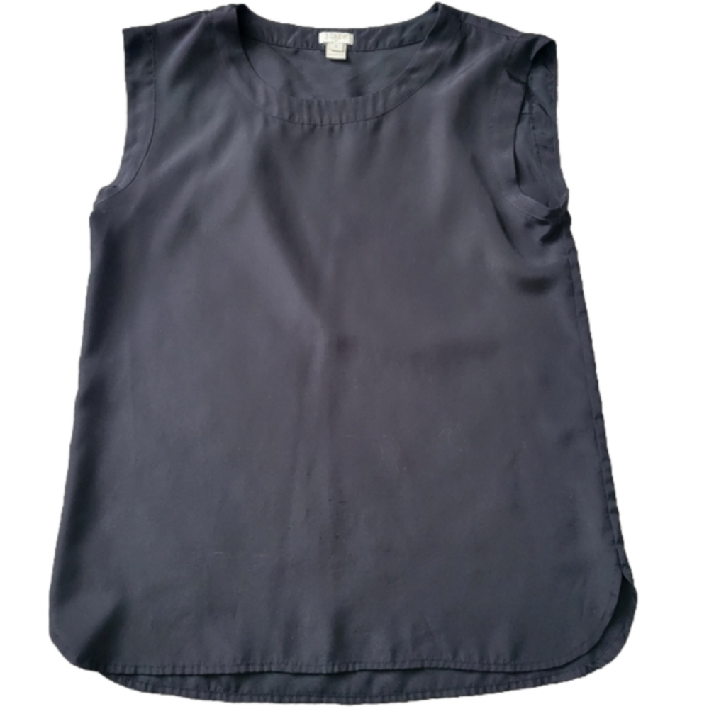J. Crew Black Sleeveless Top sz S - Good Used Condition
